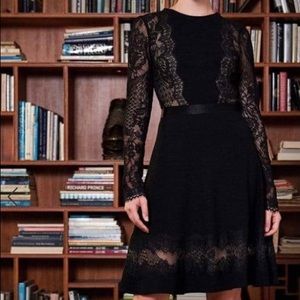 NWT Tadashi Shoji Long Sleeve Lace A-Line Dress